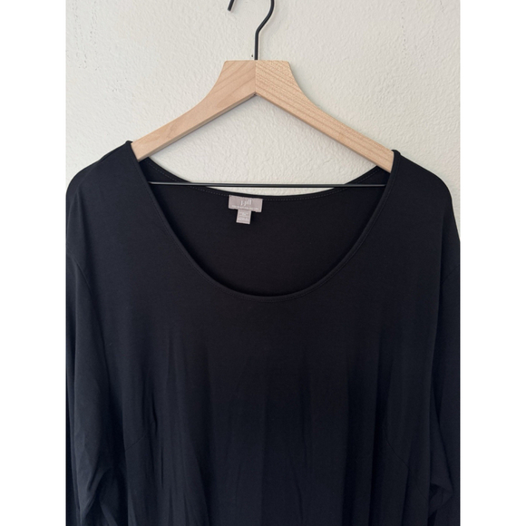 Pure J Jill Black Dress Long Sleeve Pullover Easy Minimalist Style - Picture 2 of 8